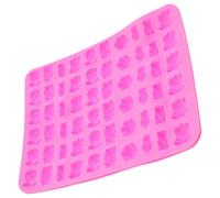 DOITOOL Silicone Animal Gummy Mold 60-Cavity Mini Candy Making Mold Pink DIY Baking Tool for Homemade Sweets and Chocolate Fudge