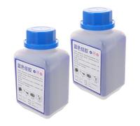 DOITOOL Silicone Desiccant Beads Lightweight Blue Indicating 2 Bottles Reusable Color-changing Silica Gel Visual Status Indicator, 500g for Sensitive Electronic Devices and Storage