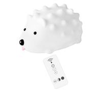 DOITOOL Silicone Hedgehog Night Light USB Charging Bedside Lamp for Boys and Girls Cozy and Safe Light for Newborn for Bedroom Decor