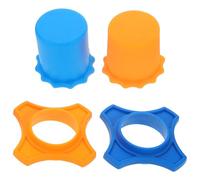 DOITOOL Silicone Microphone Protective Covers with Hexagonal Anti-roll Design 2 Set Effective Protection Unique Mic Accessories for Wireless Suitable for Ktv and Recording Studios