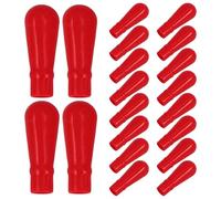 DOITOOL Silicone Pipette Caps for Chemistry Laboratory Easy Installation and Maintenance 50pcs Red Graduated Dropper Caps Made of Sturdy Silicone for Eyedropper and Pipette Use