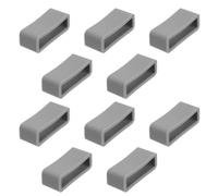 DOITOOL Silicone Watch Band Strap Loops 10pcs 22mm for Most Watches | Grey Replacement Rings, Wear Resistant Fit for Old or Worn Straps, Watch Band and Strap Support