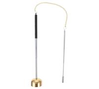 DOITOOL Silver Brass and Stainless Steel Temple Chime Buddhist Ritual Utensil, Light and Portable Hand Percussion Instrument for Room and Sauna Use, Easy to Store for Energy Healers
