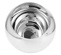 DOITOOL Silver Glass Flower Vase - 15cm Spherical Bubble Bowl Centerpiece - Modern Convex Mirrored Reflective Display Planter for Fresh Floral Arrangements Living Room Decor and Wedding Party Tables
