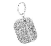 DOITOOL Silver Luxury Bling Protective Earphone Sleeve for Gen Wear-resistant Storage Cover with Precise Charging Port Portable Shockproof Holder for Earphone Protection and Decoration