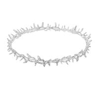 DOITOOL Silver Metal Thorn Crown Headpiece for Women and Men Unique Standout Design, for Proms and Weddings, Longterm Use Versatile Crown Prop and Renaissance Fair Accessory