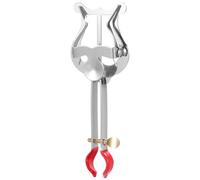 DOITOOL Silver Trumpet Music Score Clip Iron Sheet Music Clamp-on Holder with Lyre Mount, Compact and Easy to Carry for Marching Band Use