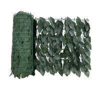 DOITOOL Simulated Leaf Fence Ornament Artificial Garden Hedge Decor Net for Indoor Outdoor Privacy Screen Balcony Wall Trellis with Vivid Green Leaves Easy Install and Large Coverage