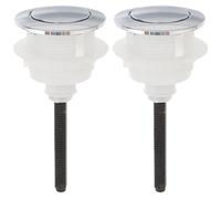 DOITOOL Single Flush Toilet Valve Toilet Tank Button Single Flush Valve Replacement Button Adjustable Push Tank Replacement for Most 2pcs Air