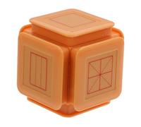 DOITOOL Six-Sided Self-Inking Education Stamper with Writing Line for Preschool and Elementary Handwriting Practice Portable Early Learning Stamp with Pinyin and English Templates for