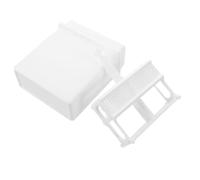 DOITOOL Slide Size for Plastic Tank Microscope Slides White Staining Chemical Resistant Easy Installation 10x8.5x3.2cm and Clinical Environments and Histology Labs