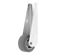 DOITOOL Sliding Door Pulley 4.5in Sturdy Galvanized with Support Wheel for Wooden Doors, for Wardrobes and Space-Saving Applications, Noise-Free Operation