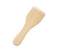 DOITOOL Small Beech Wooden Butter Spatulas 5.12 Inch Mini Cooking Turner Shovel Set for Non-Stick Pans Kitchen Utensils Natural Wood Safe for All Cookware