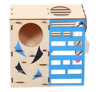 DOITOOL Small Pet House Hamster Climbing with Ladder Bridge Fitness Gym Hideout for Healthy Exercise and Skill Development Cozy Habitat for Hamsters Rats and Small Animals at Home Pet