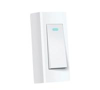 DOITOOL Small Single-pole Push Button Switch for Daily Use Wall Lights Miniature Sturdy Design White Panel Control for Single Line Lamp Fixtures Convenient and Reliable
