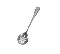 DOITOOL Small Stainless Steel Slotted Spoon Food Serving Utensil for Fruit Salad Dessert Compact Lightweight Kitchen Tool