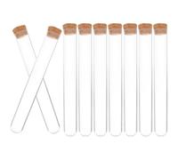 DOITOOL Small Test Tubes Travel-friendly Leak-proof Sealing Liquid Tubes 25pcs with Cork Stopper for Sample Storage Suitable for Laboratory and Scientific Use