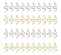 DOITOOL Snake Nail Charms Creative Fashion Resistant to Corrosion and Not Easy to Deform Zinc Alloy 40pcs for Nails Suitable for Parties and Ball