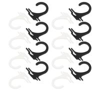 DOITOOL Sock Display Hooks 400pcs for Home and Shops Black Plastic