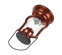 DOITOOL Solar Powered Vintage LED Camping Lantern Portable Outdoor Kerosene Style Light for Hiking Emergency and Decorative Use with High Brightness