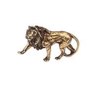 DOITOOL Solid Brass Lion Pendant Keychain for Jewelry and Bag Decoration, Copper Lion Keyring Accessory, Suitable for Festival and Diy Handicraft Supplies