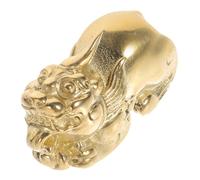 DOITOOL Solid Polished Brass Animal Decor Keychain Pendant for Good Luck Retro Animal Ornament DIY Hanging Accessory for Collectors and Home Decor