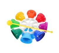 DOITOOL Sound Handbell Octave Hand Bell Early Educational Teaching Aid Lightweight Easy to Ring Develop Hands-On Coordination Ability Suitable for Home and School