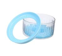 DOITOOL Splash-resistant Floating Dog Water Bowl with Whisker-friendly Disk Transparent Travel Pet Water Dish for Dogs Hydration Indoors and Outdoors
