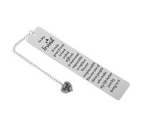 DOITOOL Stainless Steel Bookmark with Words Engraving Portable Thin Page Marker for Students and Book Lovers Practical Reading Decoration Gift for Friends and Readers