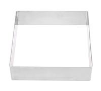 DOITOOL Stainless Steel Cake Ring Mousse Cutter Baking Tool for Making Desserts Squares and Rounds