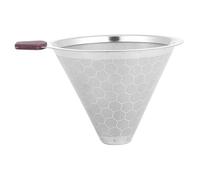 DOITOOL Stainless Steel Coffee Dripper Cups Portable Paperless Filter Tea Sieve Reusable for Home Travel Camping