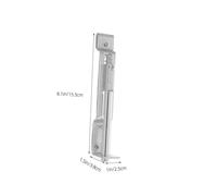 DOITOOL Stainless Steel Concealed Flush Bolt Lock Mortise Tenon Security Latch for Double French Doors Internal Door Safety Lock for Home Office Shop