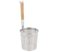 DOITOOL Stainless Steel Cook Noodle Basket : Pasta Strainer Multi-Functional Ramen Strainer with Perforated Design for Hotpot Pasta and Noodles - Space-Saving Kitchen Tool 34x12cm