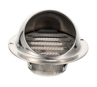 DOITOOL Stainless Steel Exhaust Vent Wall Vent Outlet with Flap Cover for Outdoor Use, Sturdy 304 Polished Thick Material Preventing Dirt and Wind, Air Extractor for External Ventilation