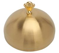 DOITOOL Stainless Steel Food Dome Cover with Handle Design, Oil-Proof Kitchen Essentials Cover in Golden Colour, Sturdy Rust-Resistant Dome Shape for Home Dining and Serving