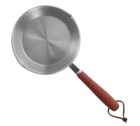 DOITOOL Stainless Steel Mini Flat Pan Non-Stick Skillet Lightweight Cookware for Outdoor Bbqs and Home Cooking Easy One-Hand Operation for Eggs Pancakes and Desserts