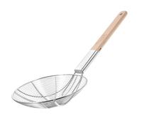 DOITOOL Stainless Steel Oil Filter Strainer Spoon with Fine Mesh Diameter Kitchen Colander for Frying French Fries Vegetables Meats Cooking Tool with Long Handle for Safe Use and Easy