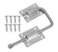 DOITOOL Stainless Steel Sliding Bolt Door Lock with Screws, Anti-Theft Heavy Duty Latch for Bedroom and Interior Doors, Secure Gate Latch for Home and Apartment Use