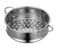 DOITOOL Stainless Steel Steamer Basket With Steam Pot Insert - 16cm Metal Food Cooking Pan for Eggs, Meat, Dumplings, Dim Sum and Vegetables