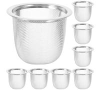 DOITOOL Stainless Steel Tea Filter 5.8 x 4 cm Reusable Metal Infuser Strainer Heavy Duty for Home and Office Compatible Loose Leaf Teas