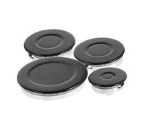 DOITOOL Stove Accessories Set for Gas Stove Burner Caps Portable Electric Cooktop Double Burner Top Replacement Cooker Hat for Kitchen Use