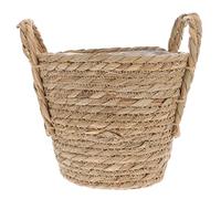 DOITOOL Straw Flower Pot 8 Inch Woven Plant Pot 20Cm Indoor Rattan Planter for Home Decoration Japandi Style Plant Basket