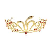 DOITOOL Striking Red Snake Shaped Crown Headband for Women, Alloy and Plastic Material with Premium Comfort, for Prom and Party Occasions, Elegant Mythical Cosplay Headdress Accessory