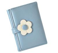 DOITOOL Student Wallet Cute Flower Pattern Korean Style Pu Change Purse Key Coin Bag for Girls
