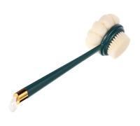 DOITOOL Sturdy Bath Brush Back Scrubber Double Side Bath Brush with Extended Handle Nylon Bristle and Thicker Loofah Material for Skin Exfoliating and Improving Skin Health for Shower