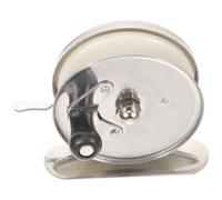 DOITOOL Sturdy Iron Fly Fishing Reel Creative Design Silver Colour Lightweight Practical Fishing Spool Accessories