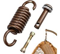 DOITOOL Swing Chair Spring Hook - 360 Rotate Hammock Hanging Kit Heavy Duty - Coffee Alloy Suspension Accessories for Garden Porch Egg Seat Indoor Punching Bags & Wooden Ceiling Mount