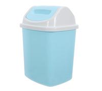 DOITOOL Swing Lid Trash Can Flip Top 4.8l 1.27 Gallon Plastic Rectangular Compact Garbage Bin for Kitchen Bathroom