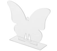 DOITOOL Table Number Signs Blank Table Signs Acrylic 6 Sets Butterfly Shaped Reusable with Elegant Contemporary Design for Birthdays and Special Celebrations