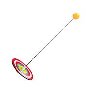 DOITOOL Table Tennis Trainer and Flexible Shaft for Single Player and Plastic Suckers, Green Accessories for Eye and Hand Coordination, Interactive for Parents